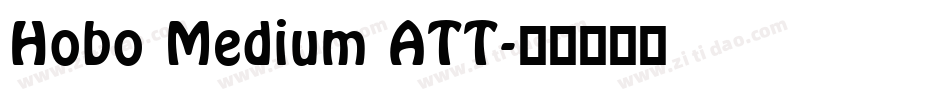 Hobo Medium ATT字体转换